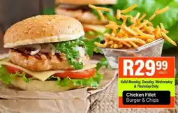 Take 'n Pay Chicken Fillet Burger & Chips offer