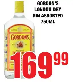 Boxer Liquors Gordon's london dry gin assorted offer