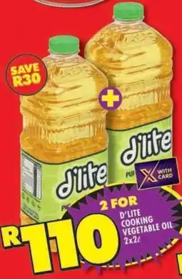 Shoprite D'lite cooking vegetable oil offer