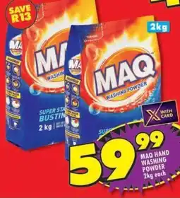 Shoprite Maq hand washing powder offer