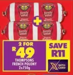 Shoprite Thompsons french polony offer
