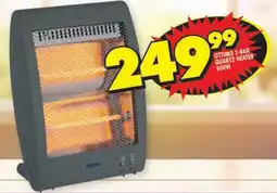 Shoprite Ottimo 2-bar quartz heater 800W offer