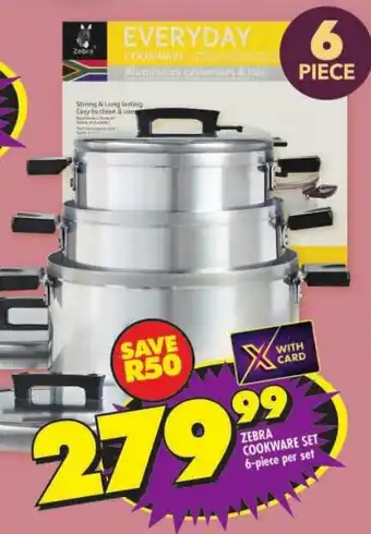 Shoprite Zebra cookware set offer