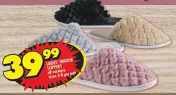 Shoprite Ladies' indoor slippers all variants offer