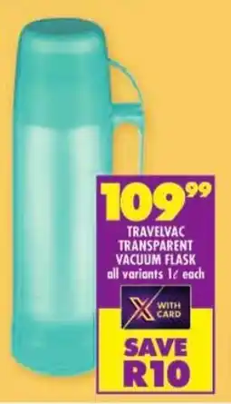 Shoprite Travelvac transparent vacuum flask offer