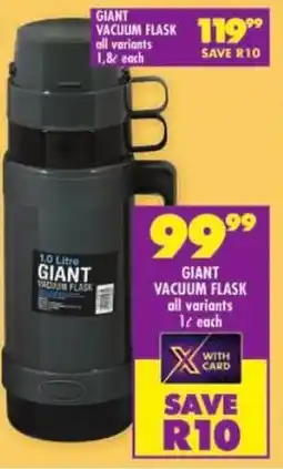 Shoprite Giant vacuum flask offer