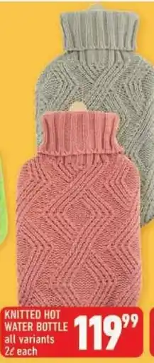 Shoprite Knitted hot water bottle offer