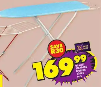 Shoprite Quality standard ironing board offer