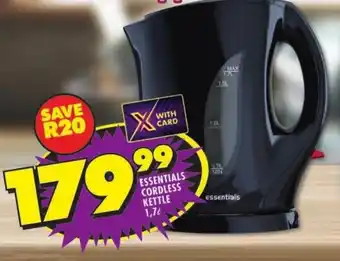 Shoprite Essentials cordless kettle offer