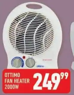 Shoprite Ottimo fan heater 2000w offer