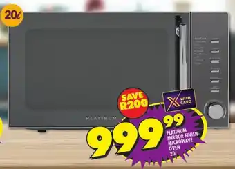 Shoprite Platinum mirror finish microwave oven offer