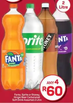 Pick n Pay Hypermarket Fanta, Sprite or Stoney Ginger Beer Carbonated Soft Drink Assorted offer