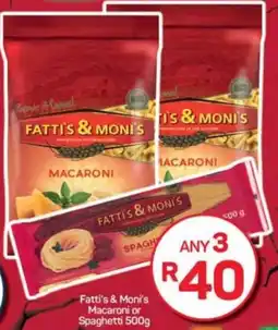 Pick n Pay Hypermarket Fatti's & Moni's Macaroni or Spaghetti offer