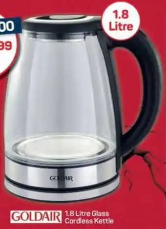 Pick n Pay Hypermarket GOLDAIR Glass Cordless Kettle offer