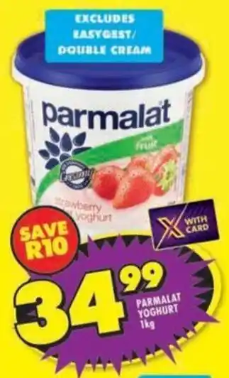 Shoprite Parmalat yoghurt offer
