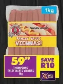 Shoprite Thompsons tasty meats viennas offer