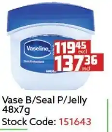 Africa Cash and Carry Vase B/Seal P/Jelly 48x7g offer