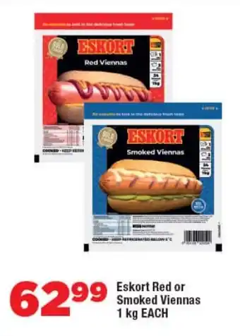 OK Foods Eskort Red or Smoked Viennas offer