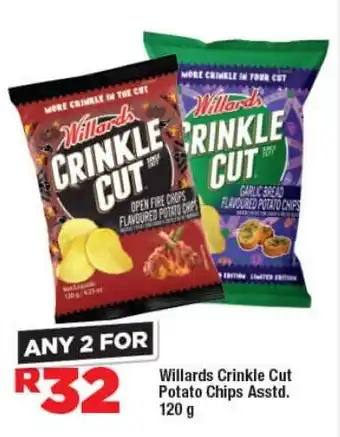 OK Foods Willards Crinkle Cut Potato Chips Asstd. offer