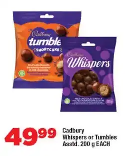 OK Foods Cadbury Whispers or Tumbles Asstd. offer