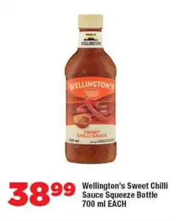 OK Foods Wellington's Sweet Chilli Sauce Squeeze Bottle offer