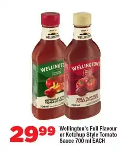 OK Foods Wellington's Full Flavour or Ketchup Style Tomato Sauce offer