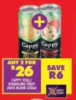 Shoprite Cappy still/ sparkling fruit juice blend offer