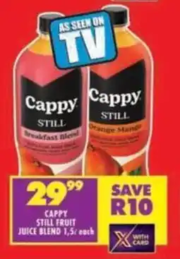 Shoprite Cappy still fruit juice blend offer