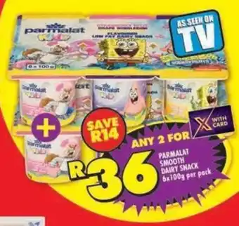 Shoprite Parmalat smooth dairy snack offer