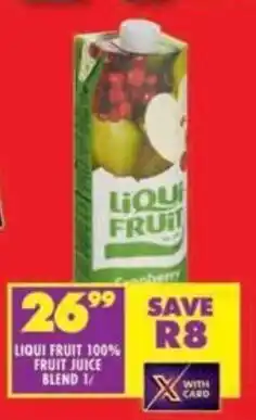 Shoprite Liqui fruit 100% fruit juice blend offer