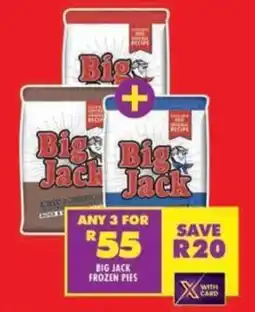 Shoprite Big jack frozen pies offer