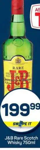Pick n Pay Hypermarket J&B Rare Scotch Whisky 750ml offer