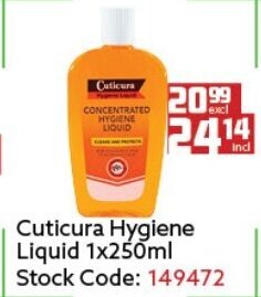 Africa Cash and Carry Cuticura Hygiene Liquid 1x250ml offer