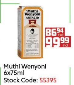 Muthi Wenyoni 6x75ml
