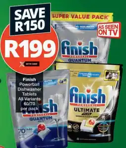 Checkers Hyper Finish Powerball Dishwasher Tablets All Variants offer