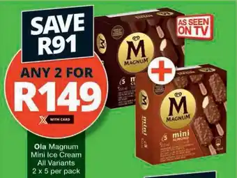 Checkers Hyper Ola Magnum Mini Ice Cream All Variants offer