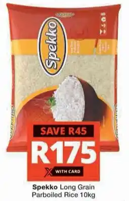 Checkers Hyper Spekko Long Grain Parboiled Rice offer
