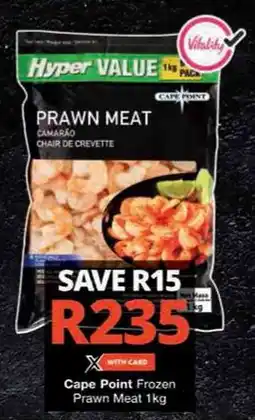 Checkers Hyper Cape Point Frozen Prawn Meat offer