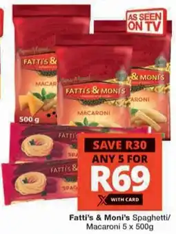 Checkers Hyper Fatti's & Moni's Spaghetti/ Macaroni offer