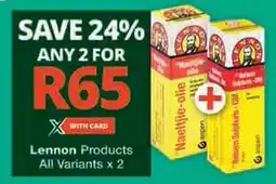 Checkers Hyper Lennon Products All Variants offer