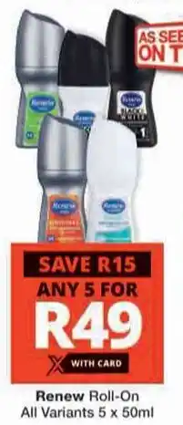 Checkers Hyper Renew Roll-On All Variants offer