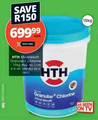 Checkers Hyper HTH Mineralsoft Granular+ Chlorine offer