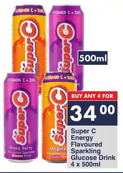 President Hyper Super C Energy Flavoured Sparkling Glucose Drink offer