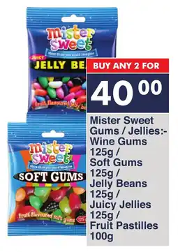 President Hyper Mister Sweet Gums/Jellies Wine Gums/ Soft Gums/ Jelly Beans/ Juicy Jellies/ Fruit Pastilles offer