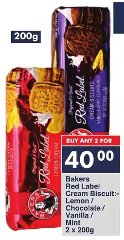 President Hyper Bakers Red Label Cream Biscuit Lemon/ Chocolate/ Vanilla/ Mint offer