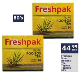 President Hyper Freshpak Pure Rooibos Tea Tagless Teabags offer
