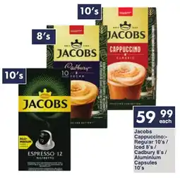 President Hyper Jacobs Cappuccino Regular/ Iced/ Cadbury/ Aluminium Capsules offer