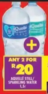 Shoprite Aquelle still/ sparkling water offer
