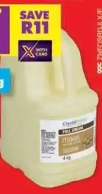 Shoprite Crystal valley full cream maas offer