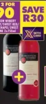 Shoprite Robertson winery chapel dry/sweet red red/old chapel sweet rose wine offer